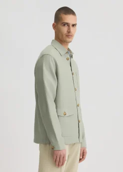 Liu Jo Chaqueta militar 100% lino-Hombre Americanas Y Chalecos
