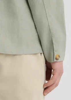 Liu Jo Chaqueta militar 100% lino-Hombre Americanas Y Chalecos