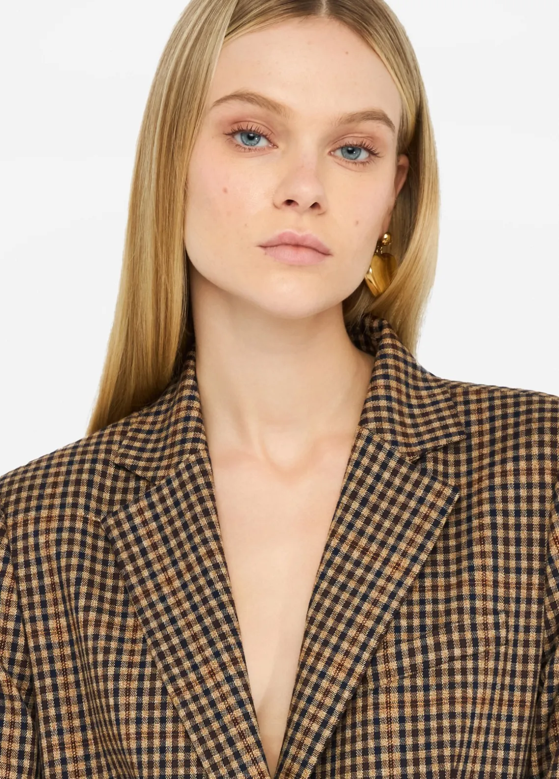 Liu Jo Chaqueta oversize de cuadros-Mujer Chaquetas