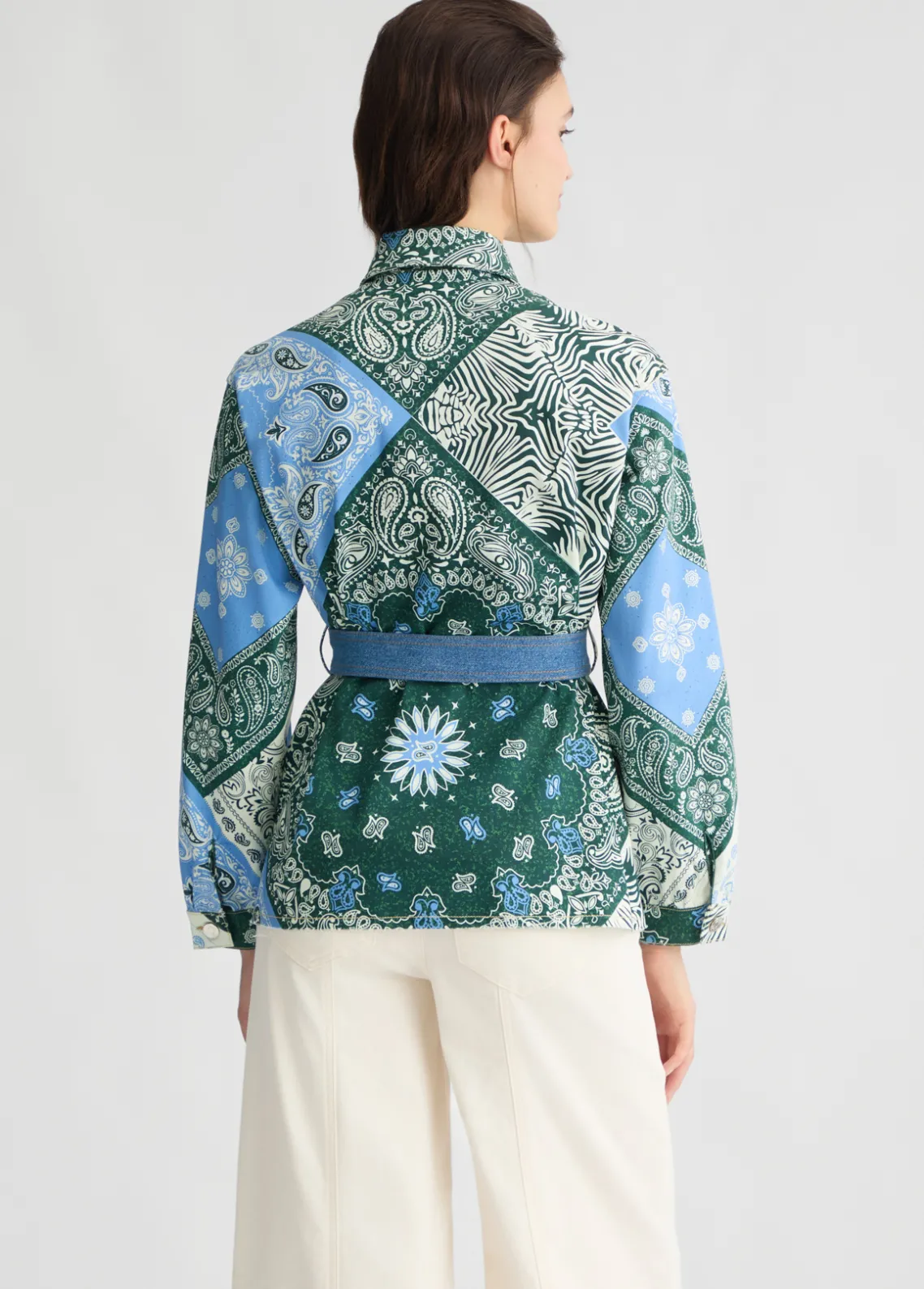 Liu Jo Chaqueta sobrecamisa de algodón estampado-Mujer Chaquetas|Tailleur