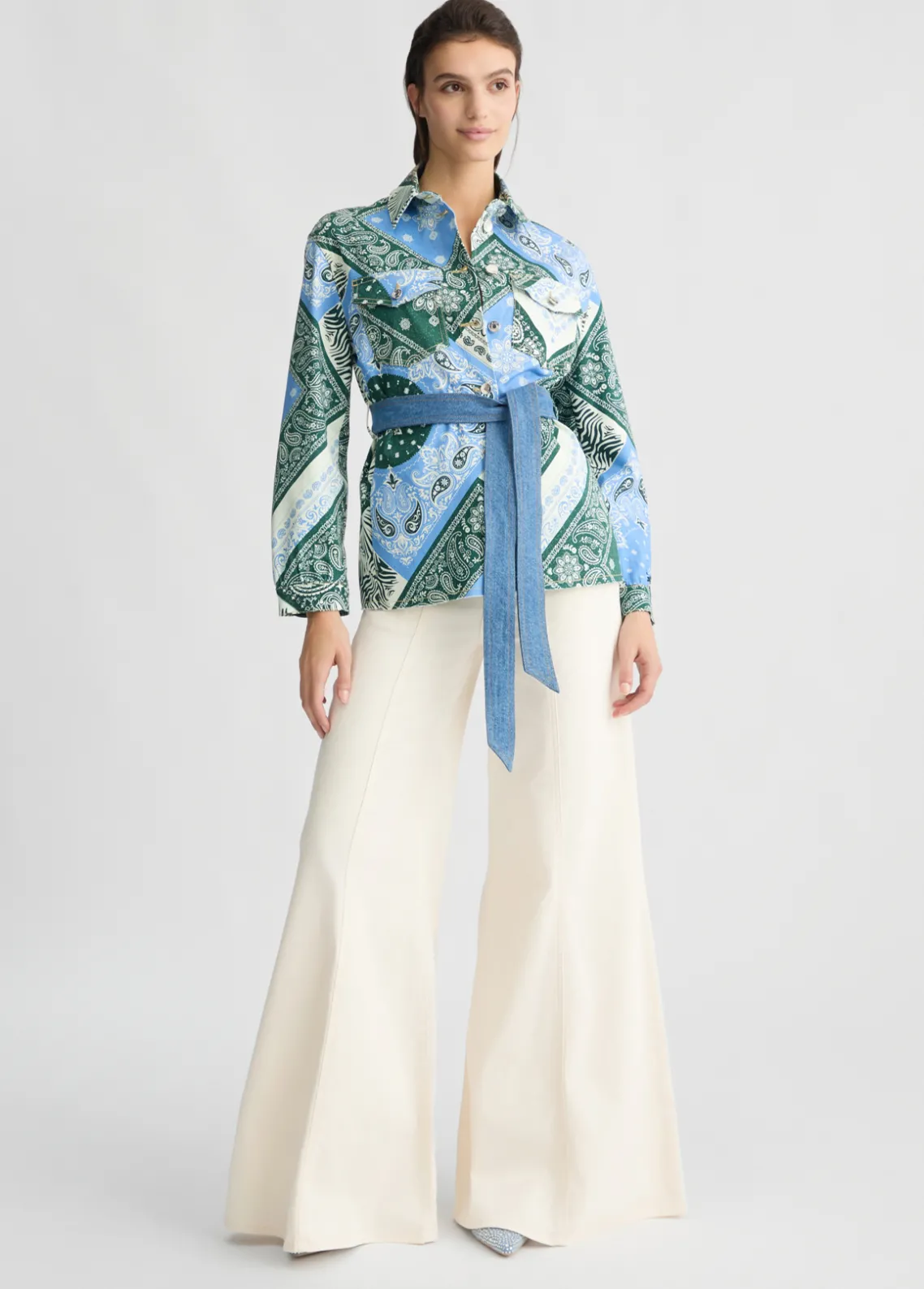 Liu Jo Chaqueta sobrecamisa de algodón estampado-Mujer Chaquetas|Tailleur