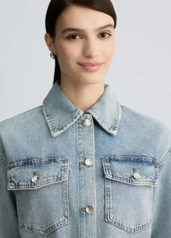 Liu Jo Chaqueta sobrecamisa de denim-Mujer Chaquetas