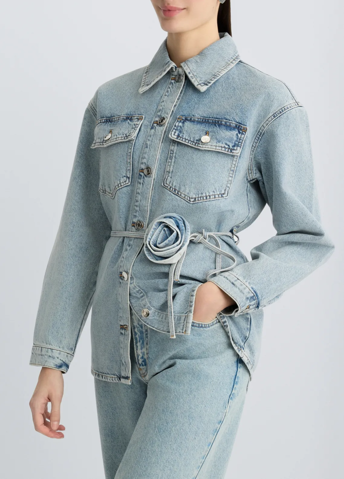 Liu Jo Chaqueta sobrecamisa de denim-Mujer Chaquetas