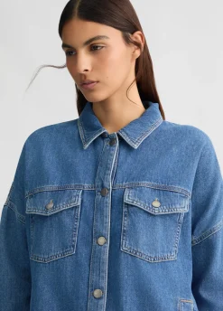 Liu Jo Chaqueta sobrecamisa de denim-Mujer Chaquetas