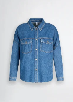 Liu Jo Chaqueta sobrecamisa de denim-Mujer Chaquetas