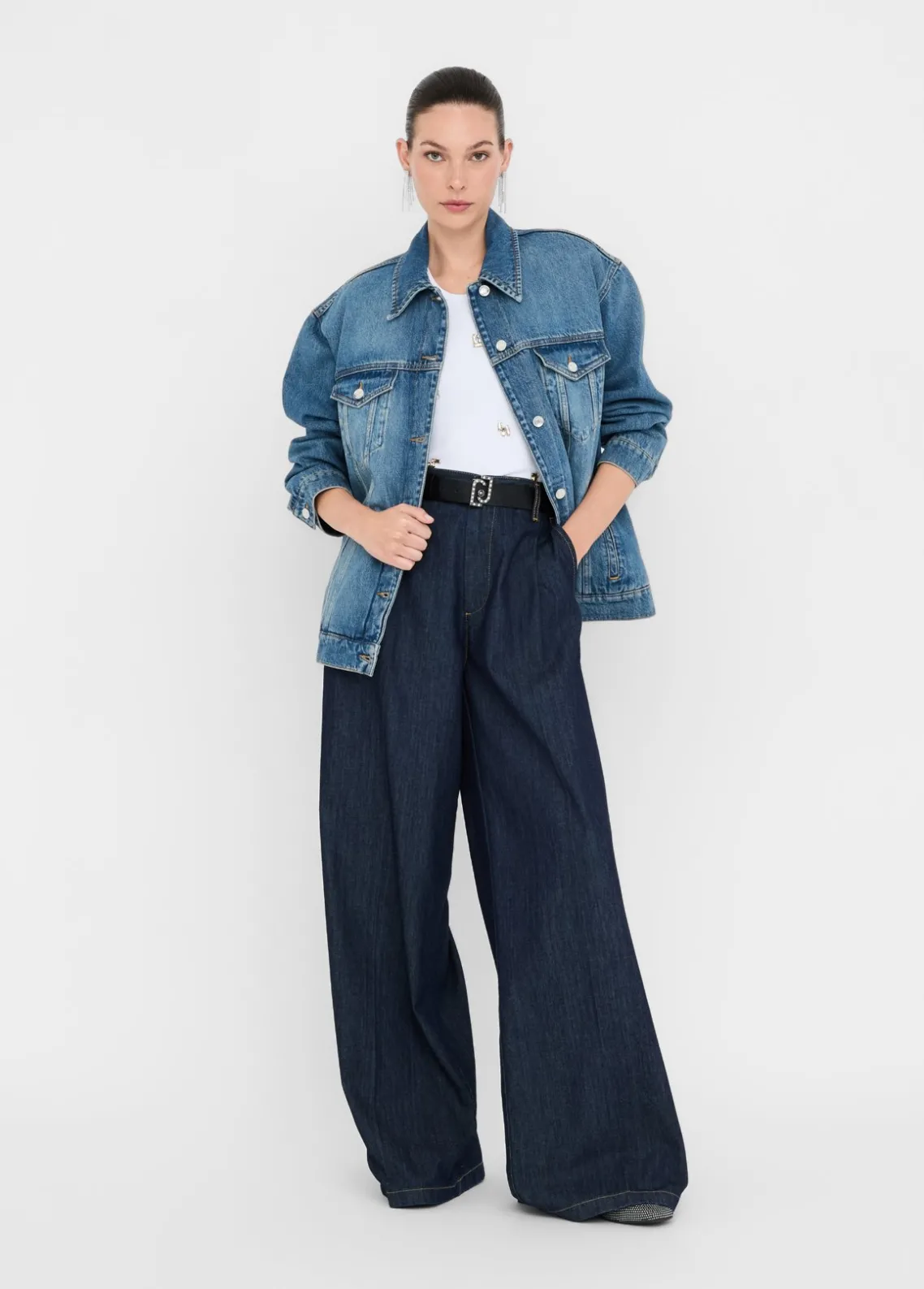 Liu Jo Chaqueta vaquera-Mujer Abrigos Y Chalecos