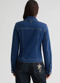Liu Jo Chaqueta vaquera con strass-Mujer Abrigos Y Chalecos|Chaquetas