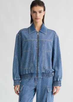 Liu Jo Chaqueta vaquera con strass-Mujer Chaquetas