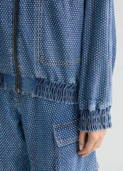 Liu Jo Chaqueta vaquera con strass-Mujer Chaquetas