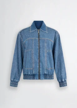 Liu Jo Chaqueta vaquera con strass-Mujer Chaquetas