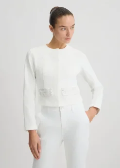 Liu Jo Chaqueta vaquera con strass-Mujer Chaquetas