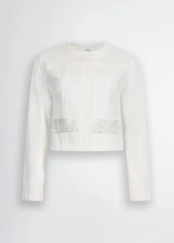 Liu Jo Chaqueta vaquera con strass-Mujer Chaquetas