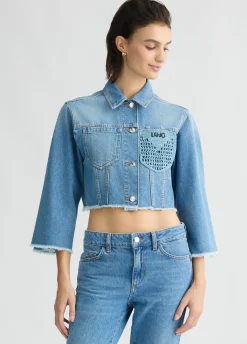 Liu Jo Chaqueta vaquera corta-Mujer Abrigos Y Chalecos