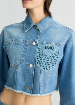 Liu Jo Chaqueta vaquera corta-Mujer Abrigos Y Chalecos