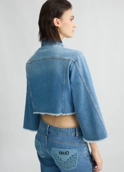Liu Jo Chaqueta vaquera corta-Mujer Abrigos Y Chalecos