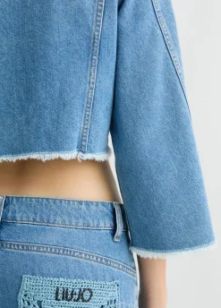 Liu Jo Chaqueta vaquera corta-Mujer Abrigos Y Chalecos