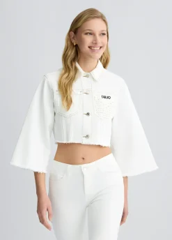 Liu Jo Chaqueta vaquera corta-Mujer Abrigos Y Chalecos