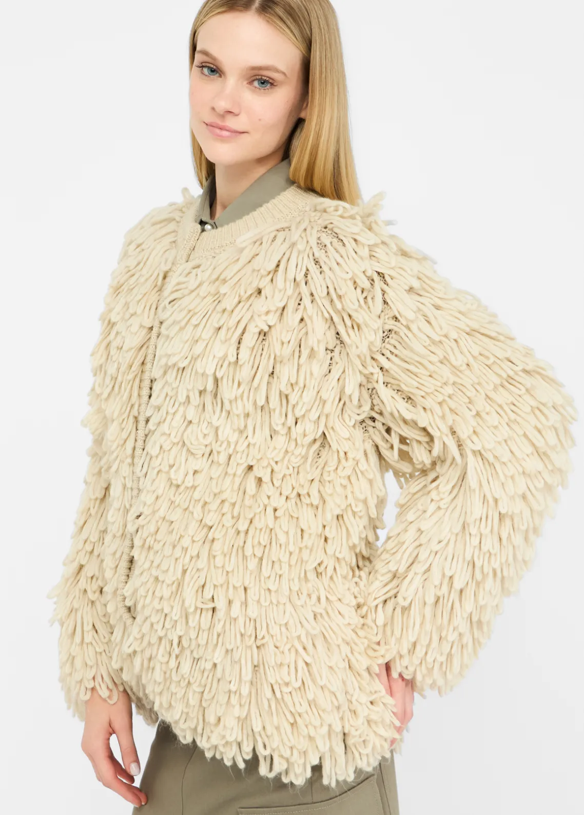Liu Jo Chaquetón de lana-Mujer Abrigos Y Chalecos