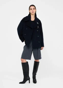 Liu Jo Chaquetón Better de lana-Mujer Abrigos Y Chalecos