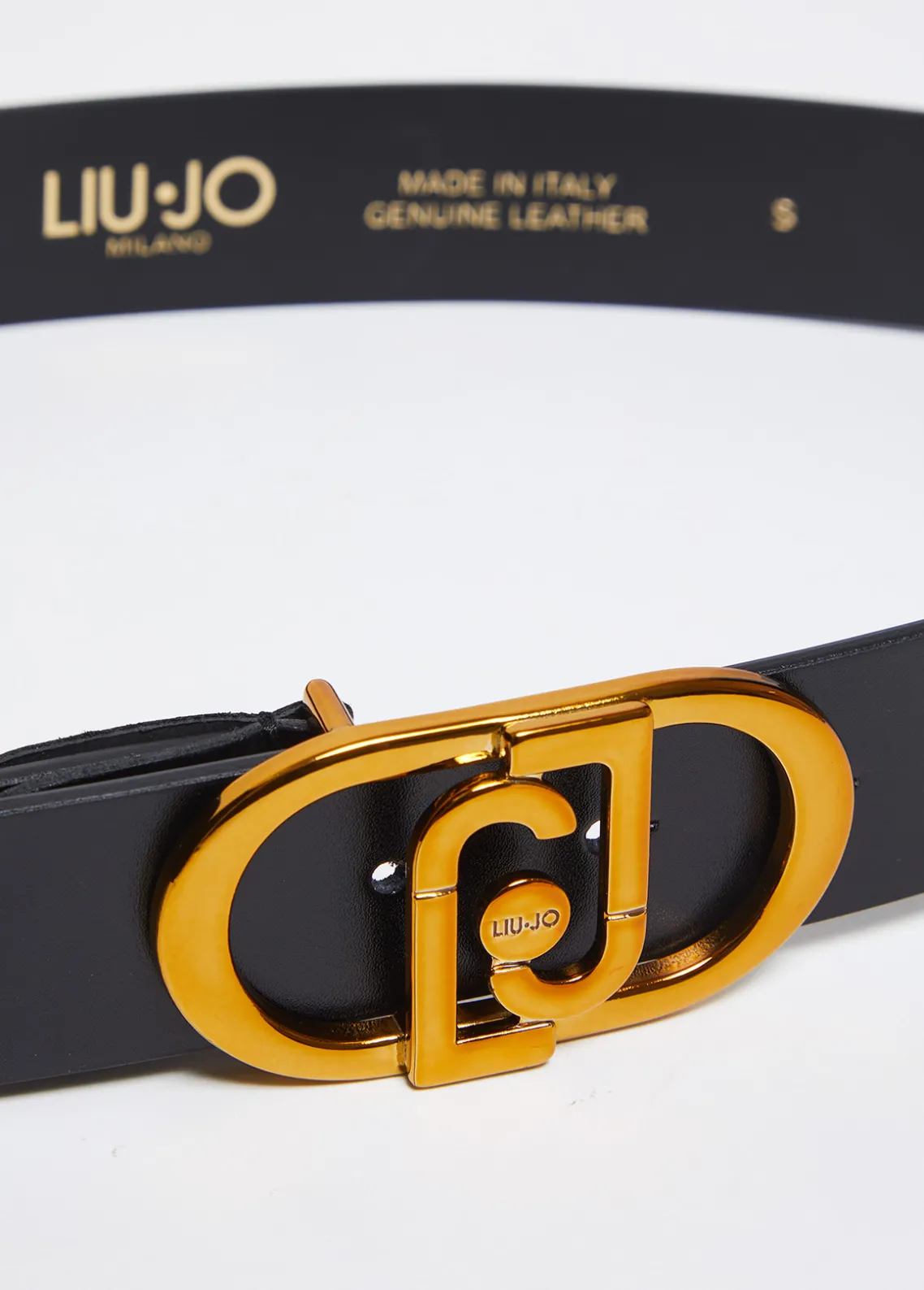 Liu Jo Cinturón de piel con logotipo-Mujer Cinturones