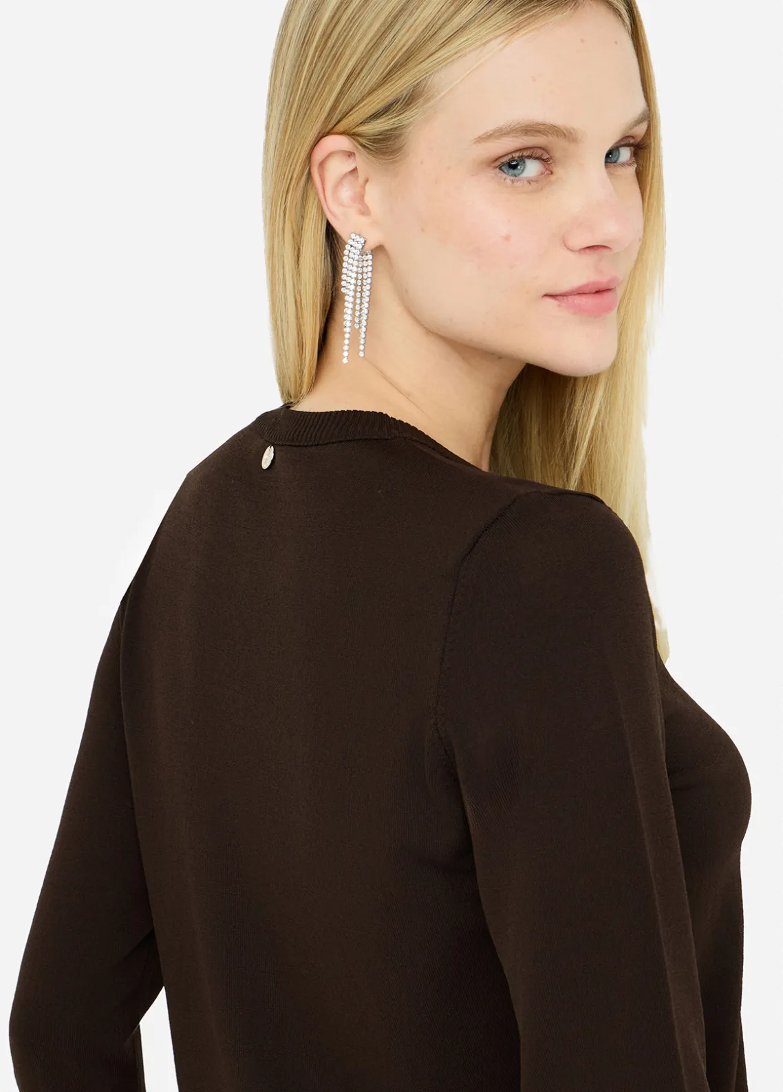 Liu Jo Cárdigan con detalles de encaje-Mujer Cárdigans Y Jerséis