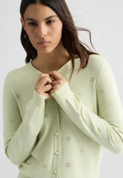 Liu Jo Cárdigan con logotipo y strass-Mujer Cárdigans Y Jerséis