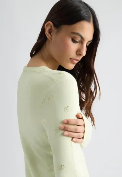 Liu Jo Cárdigan con logotipo y strass-Mujer Cárdigans Y Jerséis