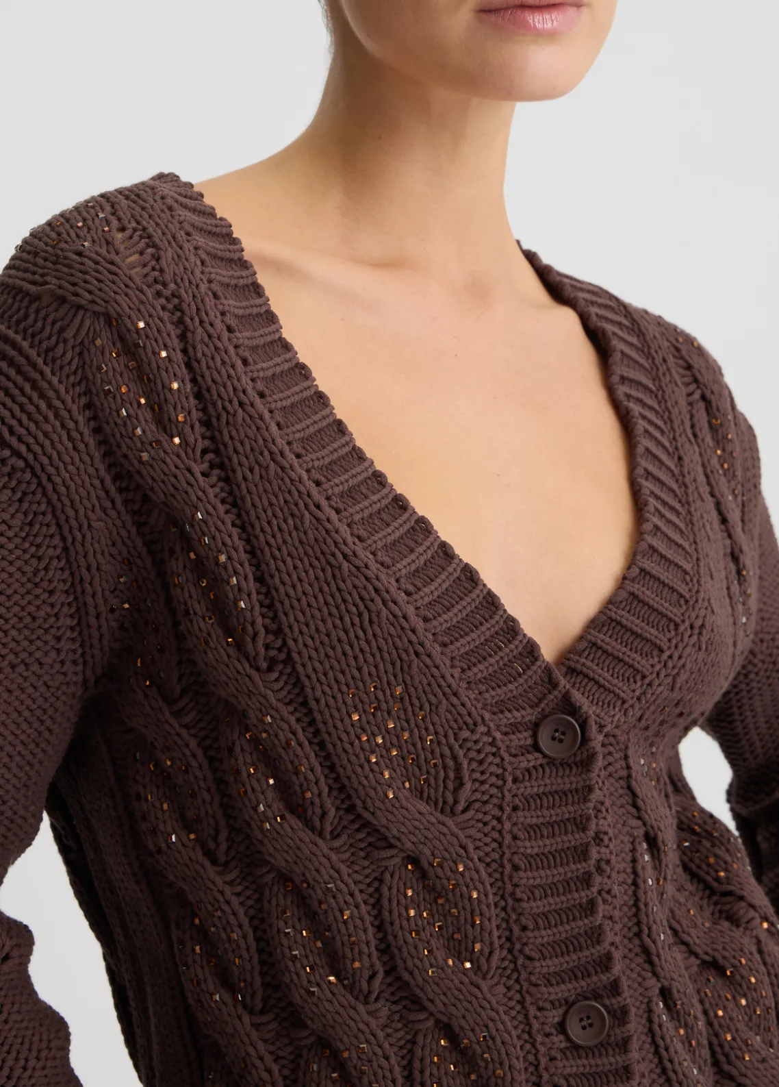Liu Jo Cárdigan con strass-Mujer Cárdigans Y Jerséis