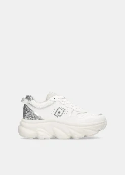 Liu Jo Deportivas gruesas de piel y brillos-Mujer Sneakers