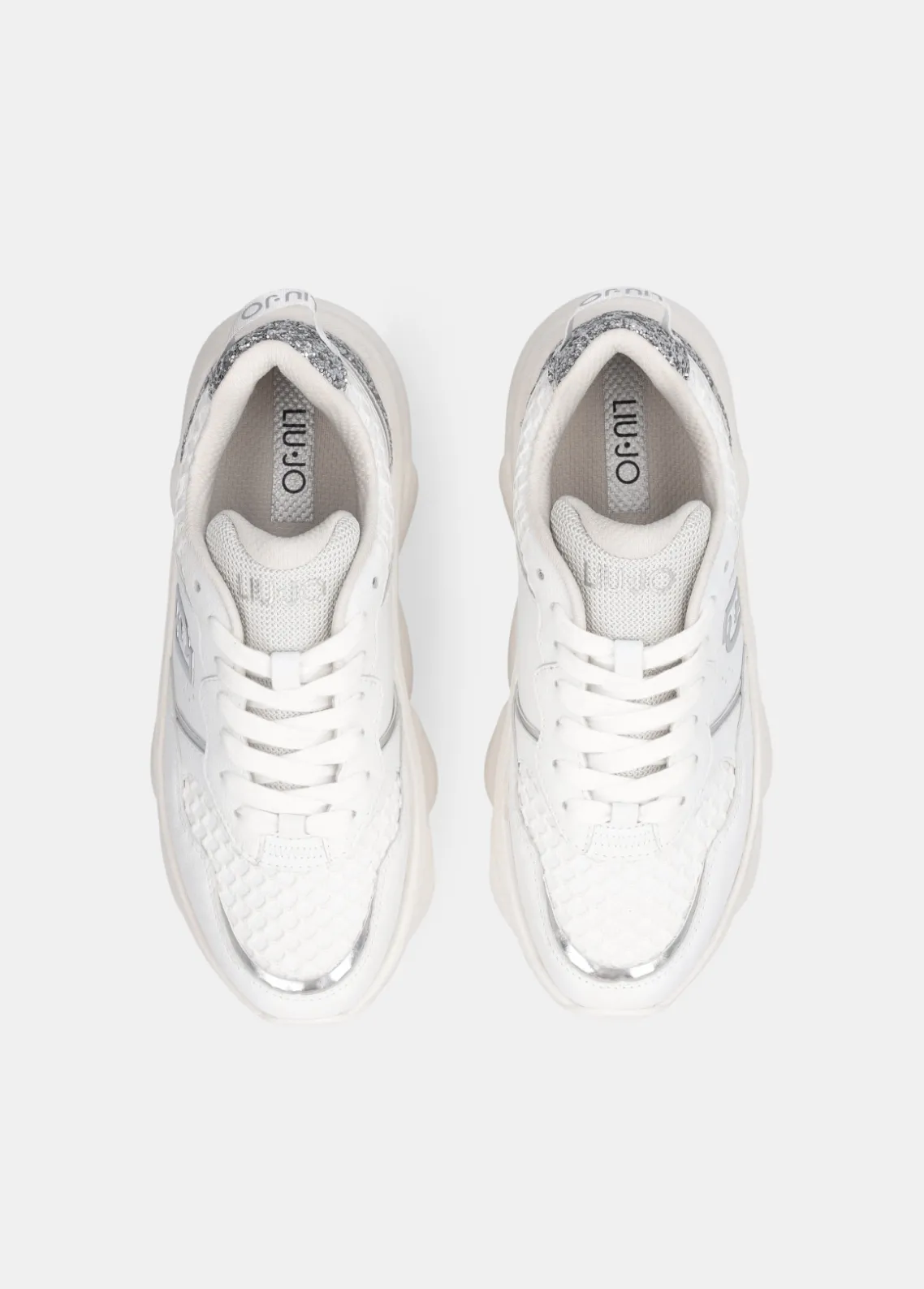 Liu Jo Deportivas gruesas de piel y brillos-Mujer Sneakers