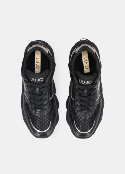 Liu Jo Deportivas gruesas de piel y brillos-Mujer Sneakers