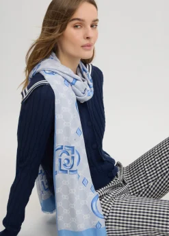 Liu Jo Estola con logo-Mujer Bufandas Y Pañuelos