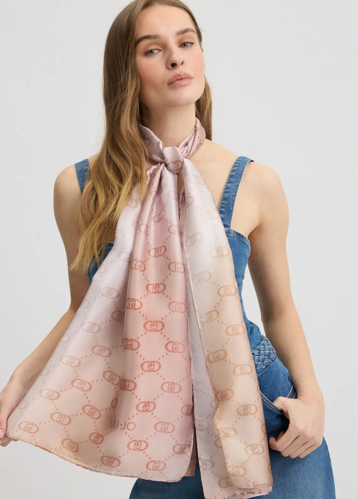 Liu Jo Estola con logotipo-Mujer Bufandas Y Pañuelos