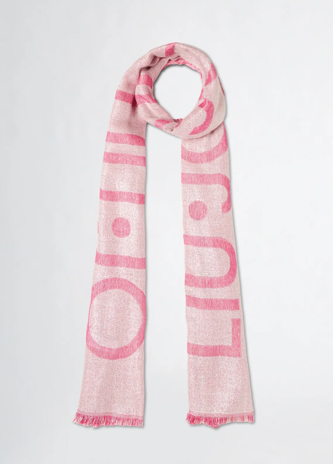 Liu Jo Estola con logotipo jacquard-Mujer Bufandas Y Pañuelos