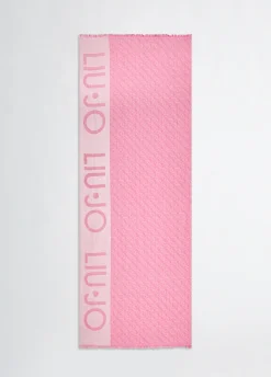 Liu Jo Estola con logotipo jacquard-Mujer Bufandas Y Pañuelos