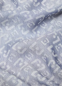 Liu Jo Estola jacquard con logotipo-Mujer Bufandas Y Pañuelos