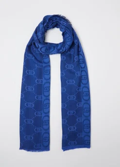 Liu Jo Estola jacquard con logotipo-Mujer Bufandas Y Pañuelos
