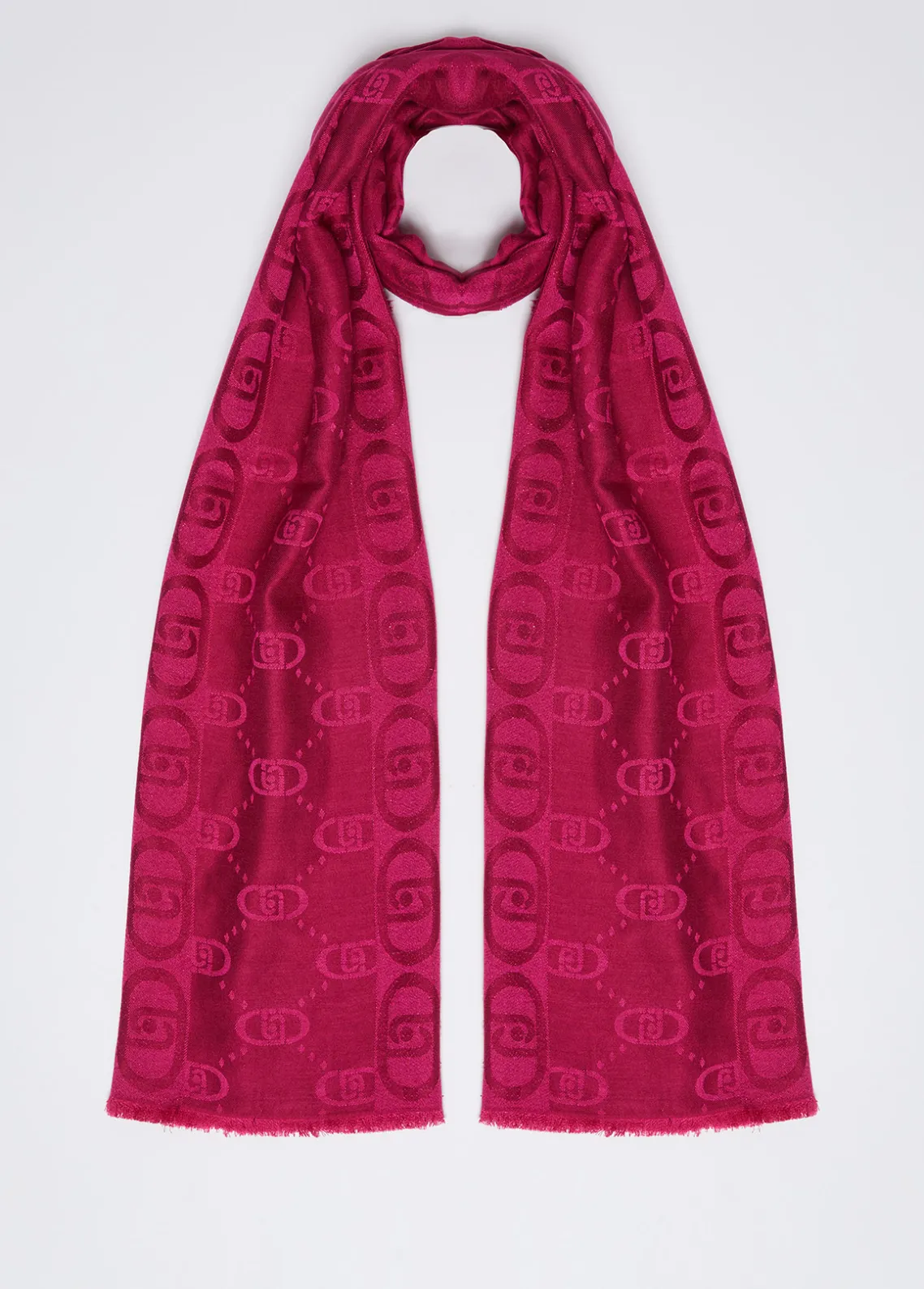 Liu Jo Estola jacquard con logotipo-Mujer Bufandas Y Pañuelos