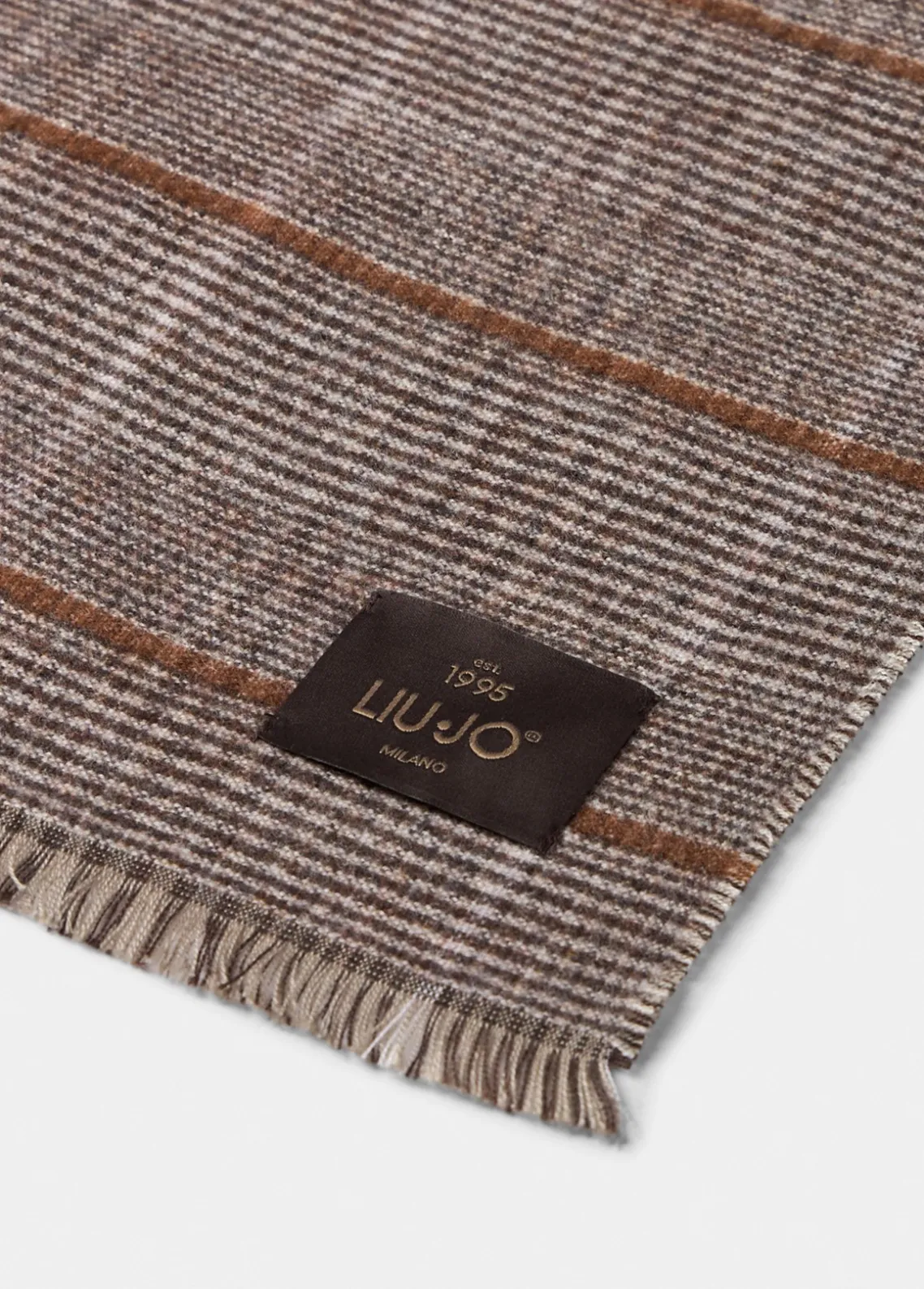 Liu Jo Estola Príncipe de Gales de lana-Hombre Bufandas Y Gorros