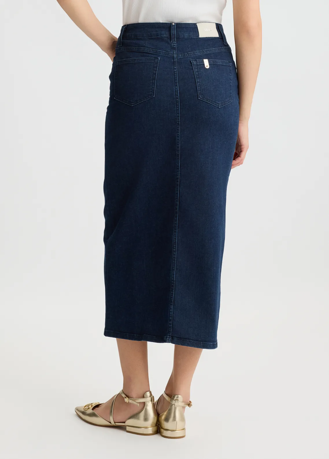 Liu Jo Falda de denim con botones-Mujer Faldas