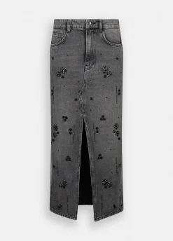 Liu Jo Falda de denim con strass-Mujer Faldas