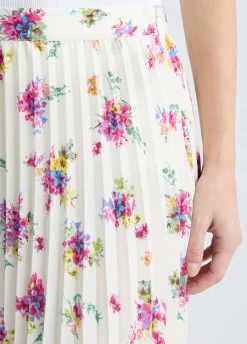 Liu Jo Falda de flores plisada-Mujer Faldas
