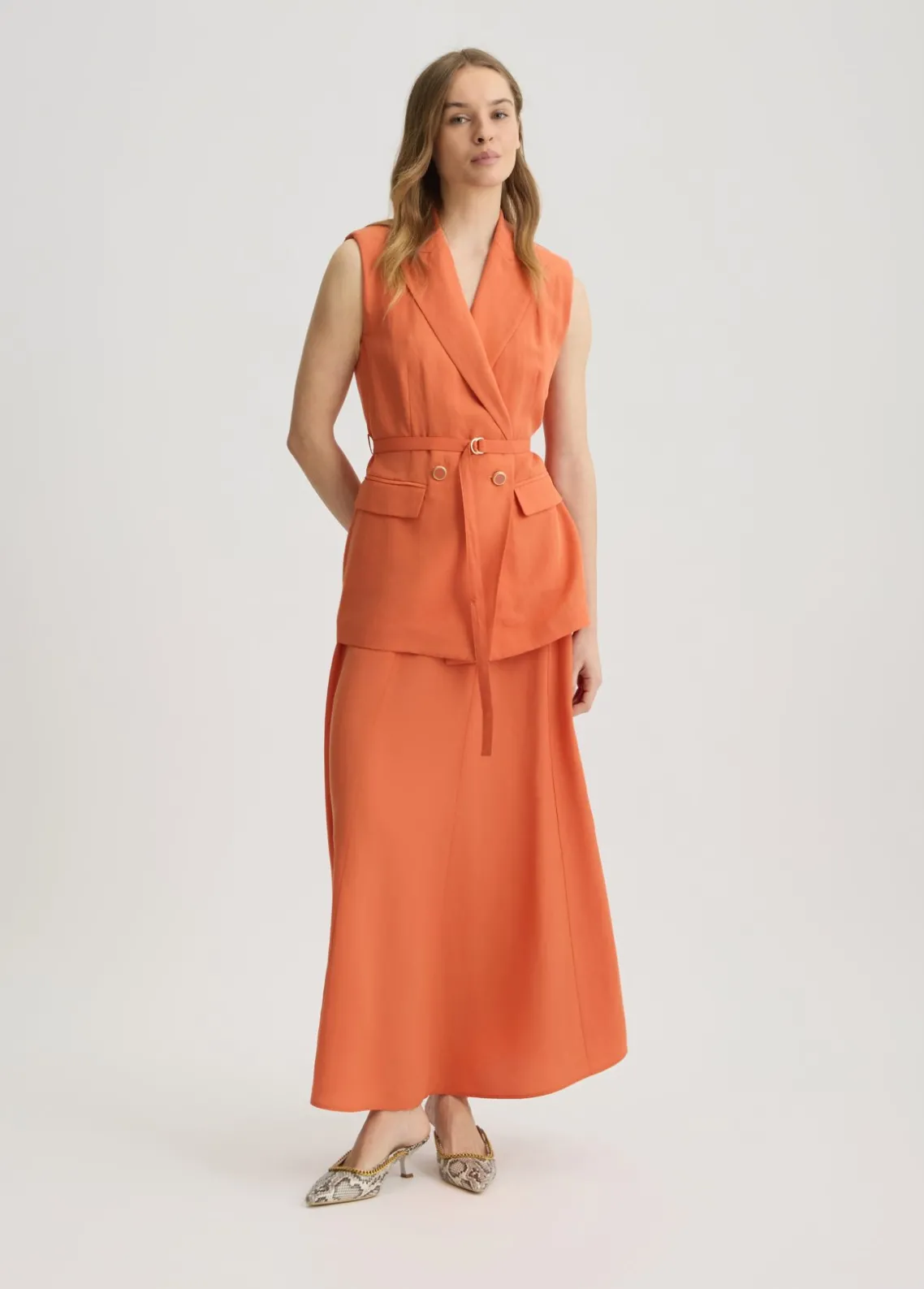 Liu Jo Falda de mezcla de lino-Mujer Faldas|Tailleur