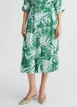 Liu Jo Falda de raso estampada-Mujer Faldas