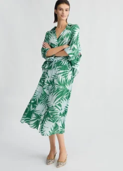 Liu Jo Falda de raso estampada-Mujer Faldas