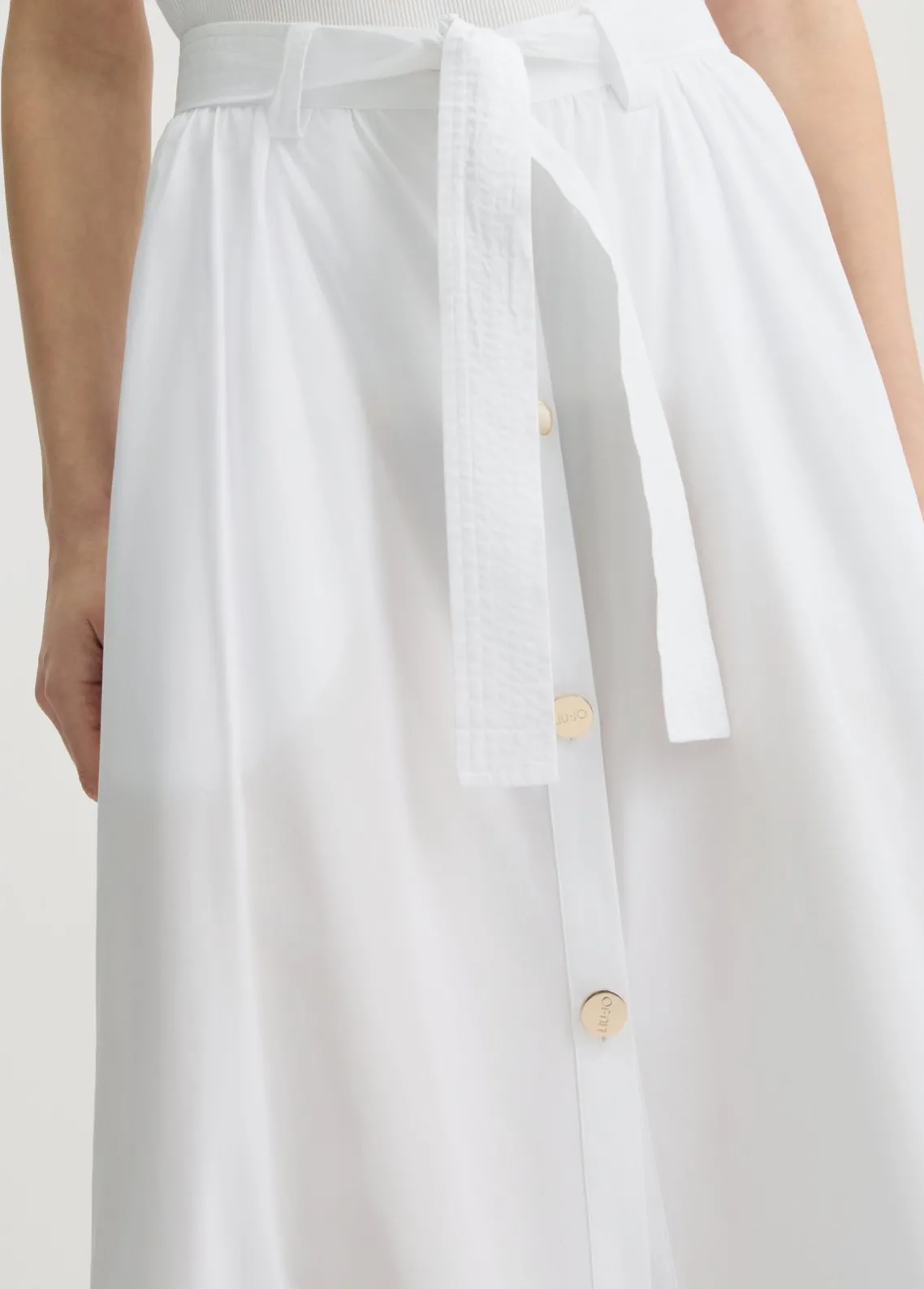 Liu Jo Falda midi con botones-Mujer Faldas