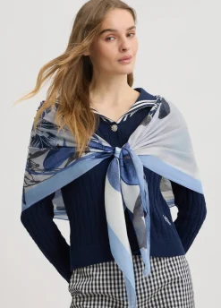 Liu Jo Fular con estampado floral-Mujer Bufandas Y Pañuelos