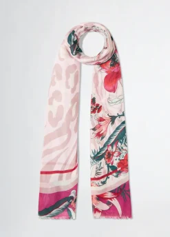 Liu Jo Fular con estampado floral-Mujer Bufandas Y Pañuelos