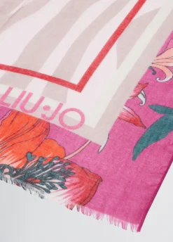 Liu Jo Fular con estampado floral-Mujer Bufandas Y Pañuelos