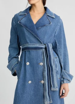Liu Jo Gabardina vaquera-Mujer Abrigos Y Chalecos|Chaquetas
